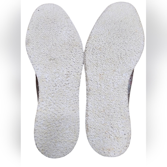 Free People Snake Eye Platform Velvet Silver Metallic Pink, Size 8.5/9 - Picture 6 of 6